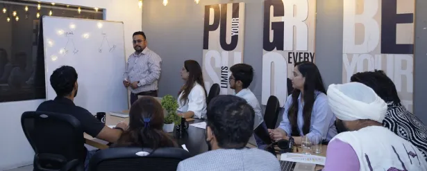 A marketing workshop at Indi IT Solutions Digital