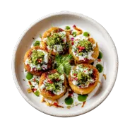 Mini pizzas with pesto