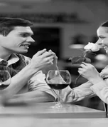 Couple dining at a restaurant